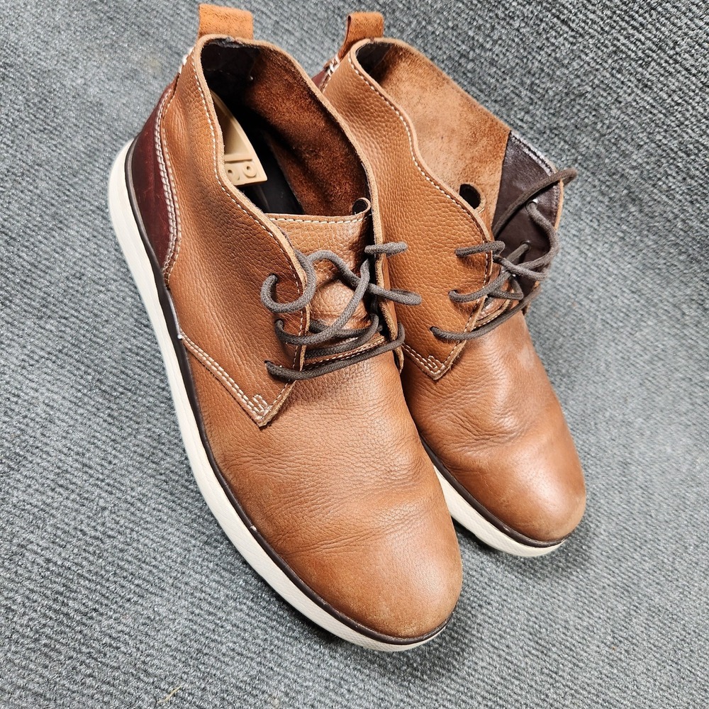 Johnston & Murphy Shoes‎ Men 10.5 McGuffey Lug Chukka Boot 25-2756 Brown Leather